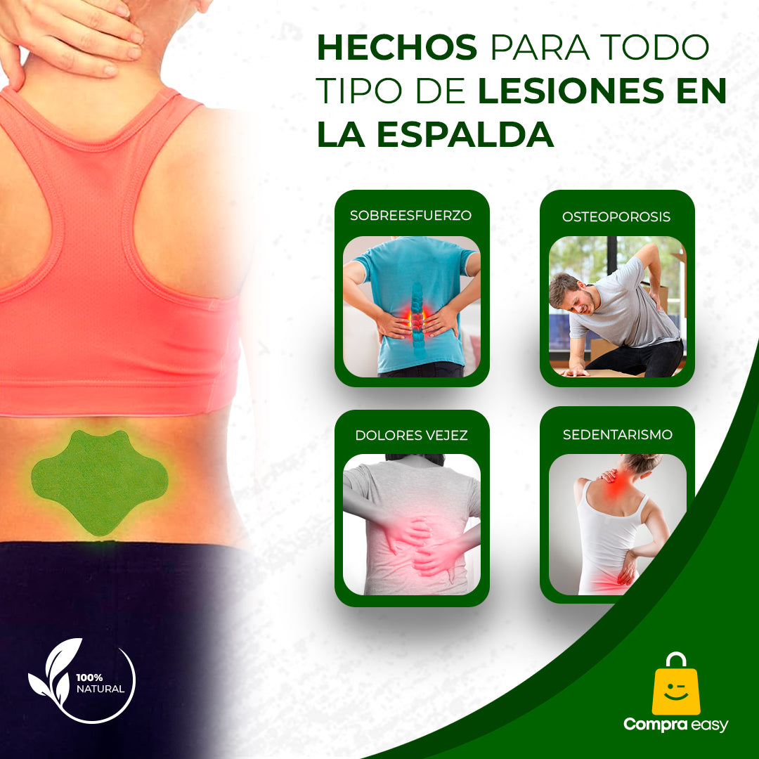 Parches Naturales para Aliviar el Dolor de Espalda x10 Unidades + ENVÍO GRATIS!