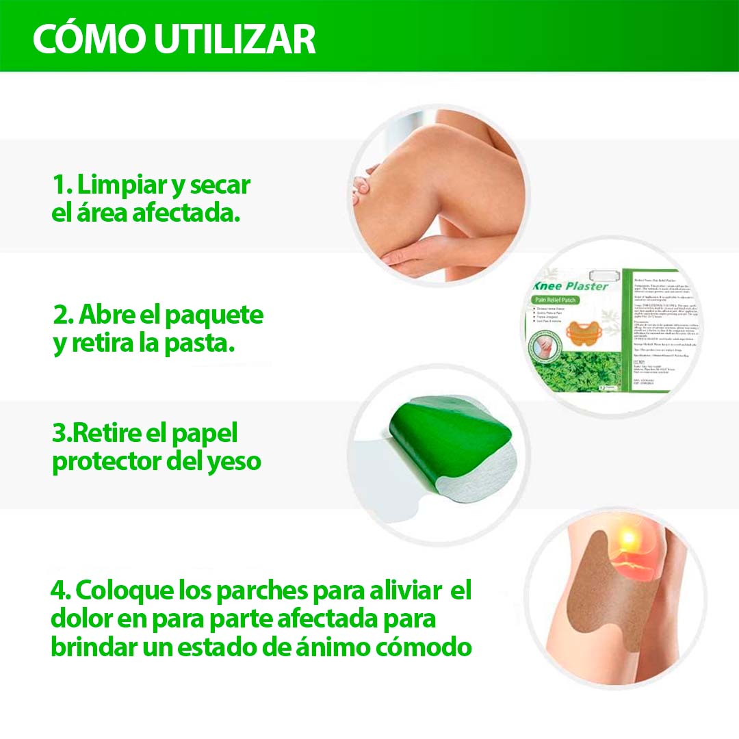 Parches de alivio para el dolor de Rodilla x12 Unidades + ENVÍO GRATIS!