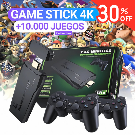 Consola 4K HDMI Game Stick Inalámbrico + ENVÍO GRATIS.